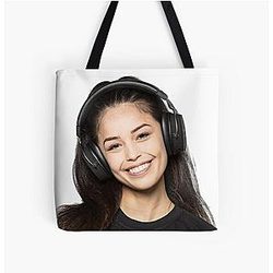 Valkyrae Bags - Valkyrae Smiling All Over Print Tote Bag RB1510