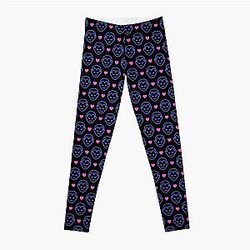 Vampire Diaries Leggings - Grim Gothic Vibe Simple Kawaii Vampire Pattern Leggings RB1312 [ID573]