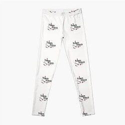 Vampire Diaries Leggings - Team Klaus - Red ribbon White Fond Leggings RB1312 [ID577]