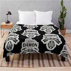 Vampire Diaries Blanket - Team Damon since hello brother  Throw Blanket RB1312 [ID601]