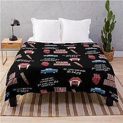 Vampire Diaries Blanket - Team Damon Vampire Pack Throw Blanket RB1312 [ID599]