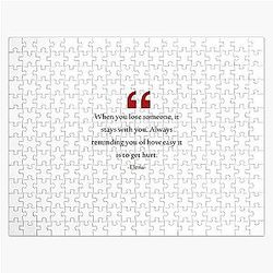 Vampire Diaries Puzzles - The vampire diaries - Damon - art - Quotes  - TVD Show - Elena Jigsaw Puzzle RB1312 [ID619]
