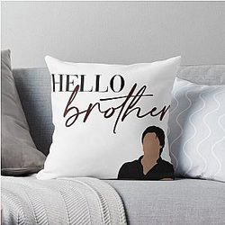 Vampire Diaries Pillows - Hello Brother Damon Salvatore Vampire Diaries Throw Pillow RB1312 [ID672]