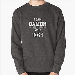 Vampire Diaries Sweatshirts - Team Damon since 1864 (white) Pullover Sweatshirt RB1312 [ID768]