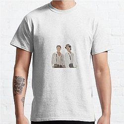 Vampire Diaries T-Shirts- Stefan and Damon Classic T-Shirt RB1312 [ID829]
