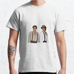 Vampire Diaries T-Shirts- Stefan and Damon Classic T-Shirt RB1312 [ID849]