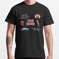 Vampire Diaries T-Shirts- Team Damon Vampire Pack Classic T-Shirt RB1312 [ID867]
