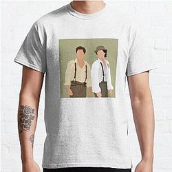 Vampire Diaries T-Shirts- Stefan and Damon Salvatore 1864 Vampire Diaries Merch Classic T-Shirt RB1312 [ID864]