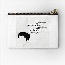 Vampire Diaries Zipper Pouches - Damon Crossword Zipper Pouch RB2904