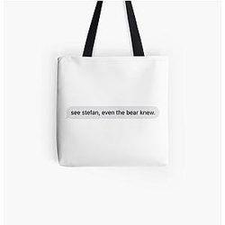 Vampire Diaries Bags - See Stefan, even the bear knew Tote Bag RB2904