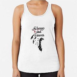 Vampire Diaries Tank Tops - Always and Forever  Racerback Tank Top RB2904