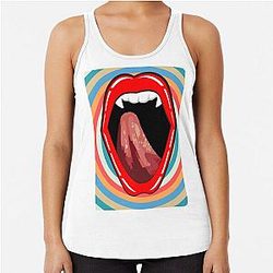 Vampire Diaries Tank Tops - Vampire Racerback Tank Top RB2904