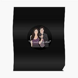Vampire Diaries Posters - I've never felt so alive sticker Poster RB2904