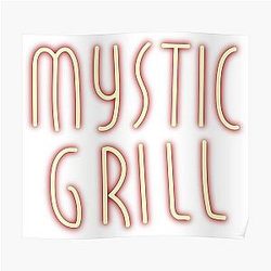 Vampire Diaries Posters - Mystic Grill Neon Sign Poster RB2904