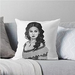Vampire Diaries Pillows - Katherine Pierce Drawing Throw Pillow RB2904