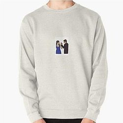 Vampire Diaries Sweatshirts - Delena Sticker Pullover Sweatshirt RB2904
