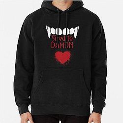 Vampire Diaries Hoodies - I'm sired to Damon! Pullover Hoodie RB2904