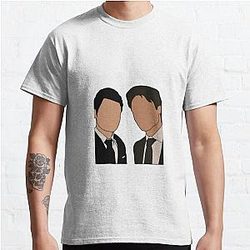 Vampire Diaries T-Shirts - Stefan and Damon in suits  Classic T-Shirts RB2904
