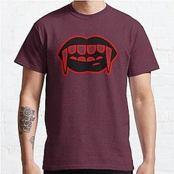 Vampire Diaries T-Shirts - Red vampire Classic T-Shirts RB2904