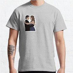 Vampire Diaries T-Shirts - #Delena Classic T-Shirts RB2904