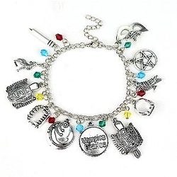 Vampire Diaries Bracelets - Crystal Beads Charm Alloy Bracelet