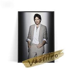 Vampire Diaries Wall Arts - Damon Salvatore Art Prints Wall Picture