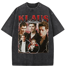 Klaus Mikaelson Vintage Collage LA 2004 Vampire Diaries Wash T-Shirts