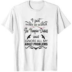 Just Want To Watch PTTT0206  Vampire Diaries T-Shirts
