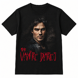 Vampire Diaries Damon Pose Juniors HTCT1506 Vampire Diaries T-Shirts
