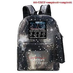 Vampire Diaries Backpacks - School Bag with Pencil Case Teenager Kids