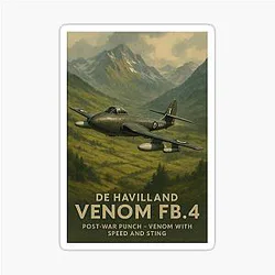 De Havilland Venom FB4 Sticker