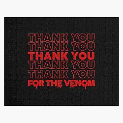 Thank You for the Venom - Red Drip Design Jigsaw Puzzle