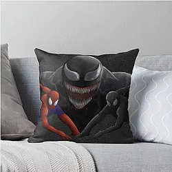Spider-Man and Venom Throw Pillow