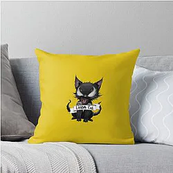 Venom Cat Throw Pillow