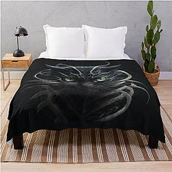 Venom cat throw blanket