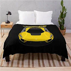 Hennessey Venom F5 Yellow Throw Blanket