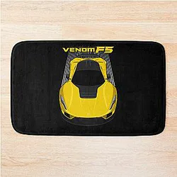 Hennessey Venom F5 - Yellow Bath Mat