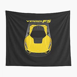 Hennessey Venom F5 Yellow Tapestry
