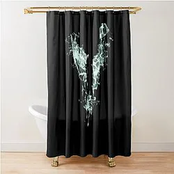 Venom Blue Flame Shower Curtain