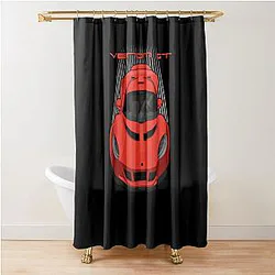 Hennessey Venom GT 2011-2017 Red Shower Curtain