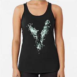 Venom Blue Flame Racerback Tank Top