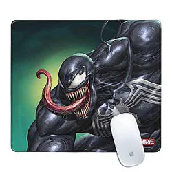 Skinit Small Gaming Mouse Pad Officially Licensed Venom Symbiote Design with Stitched Edges Waterproof Non-Slip Rubber Base Desk Mat for Keyboard Mouse 12.6 x 11 inches