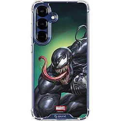 Skinit Clear Phone Case Compatible with Galaxy S25 Officially Licensed Marvel Venom Symbiote Design