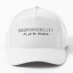 Responsibility for the Mediocre Venom Quote Baseball Cap