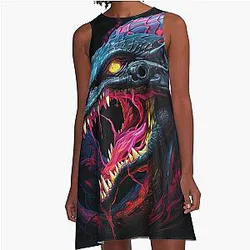 Viper Neon A-Line Dress