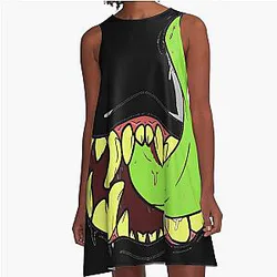 Venom Tongue A-Line Dress