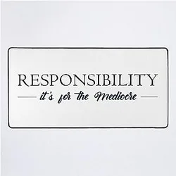 Responsibility for the Mediocre Venom Desk Mat