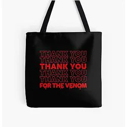 Thank You for the Venom - Red Drip Design Tote Bag
