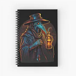 Plague Doctor, Poision and Venom, Plagued Spiral Notebook