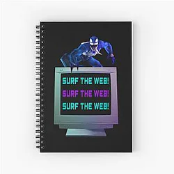 Venom Spider-Man PS1 Retro Spiral Notebook